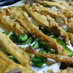 รูปของ ムネ肉でカレーグリルチキン