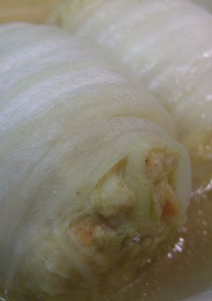 鶏肉でロール白菜-レシピのメイン写真