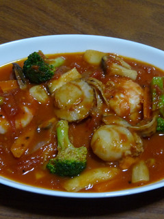 魚介類と野菜のトマト煮込み-レシピのメイン写真