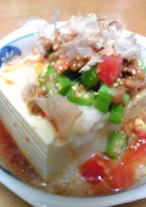 ぷちねばピリ辛豆腐-レシピのメイン写真