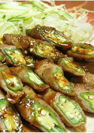 オクラの豚肉巻き~♫♬-レシピのメイン写真