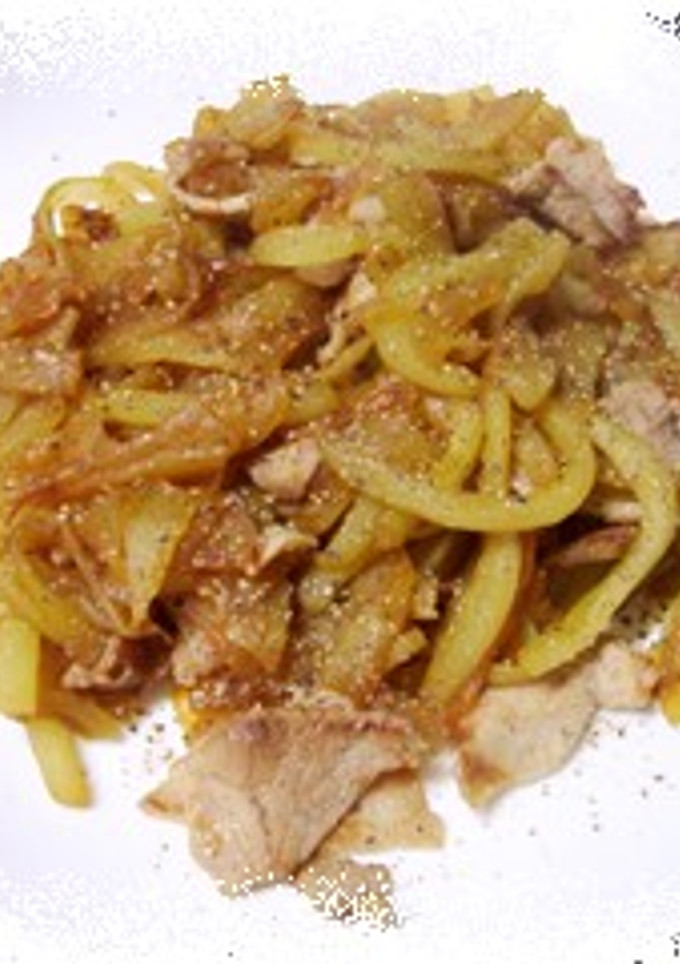 スイカの皮と豚肉の簡単ウマ炒め-レシピのメイン写真