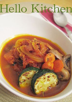 水不要！トマトとたまねぎの美肌カレー-レシピのメイン写真