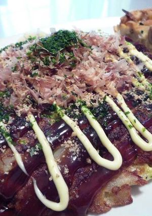 余り物で！即席お好み焼き-レシピのメイン写真