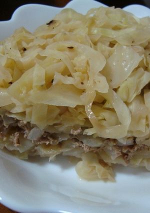 キャベツとひき肉の蒸し煮-レシピのメイン写真