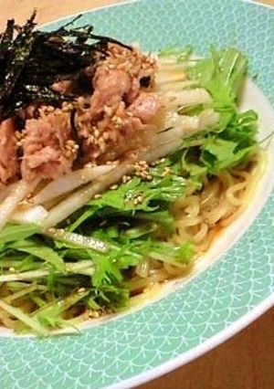 ツナ大根のシャキシャキサラダ風冷やし中華-レシピのメイン写真