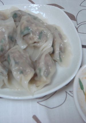 トゥルン♪たれで食べる水餃子☆-レシピのメイン写真
