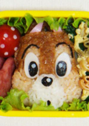 チップのおいなり風おにぎり✿キャラ弁-レシピのメイン写真