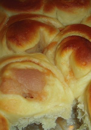 炊飯器で発酵パン（ピーチロール）-レシピのメイン写真
