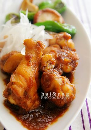 鶏手羽のオニオンソース煮込み-レシピのメイン写真