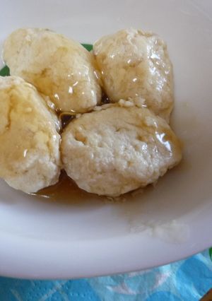 離乳食　鶏だんごの 手づかみめんつゆあん-レシピのメイン写真