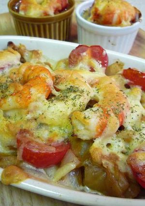 赤味噌×ホワイトソースdeえびグラタン-レシピのメイン写真