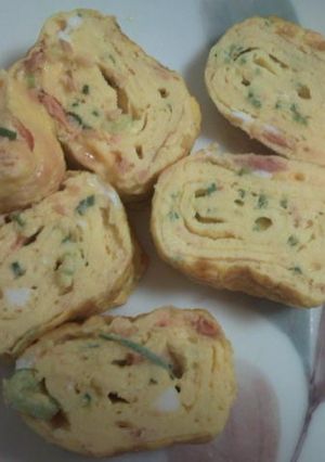 おつまみにもなる！鮭フレーク入り卵焼き☆-レシピのメイン写真