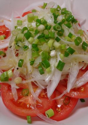トマトと新玉ねぎのスライスサラダ-レシピのメイン写真