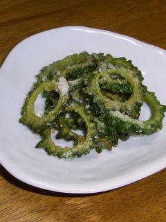 ゴーヤの素揚げ☆チーズ味-レシピのメイン写真