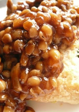 鶏と豆腐のハンバーグ はと麦中華だれ。-レシピのメイン写真