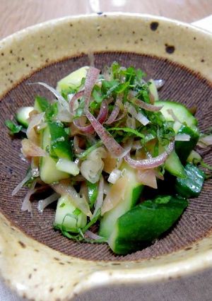 きゅうりと香味野菜のザーサイ和え-レシピのメイン写真