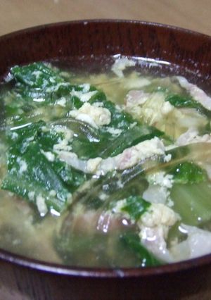 チンゲン菜とくずきりのスープ-レシピのメイン写真