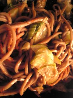 青梗菜ときゅうりのポン酢醤油胡麻そば-レシピのメイン写真