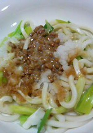 天然水で♪薬味うどん-レシピのメイン写真