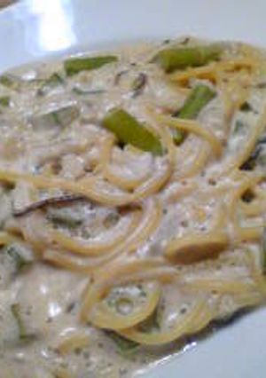 フライパンひとつでパスタ♫こっくりきな粉-レシピのメイン写真