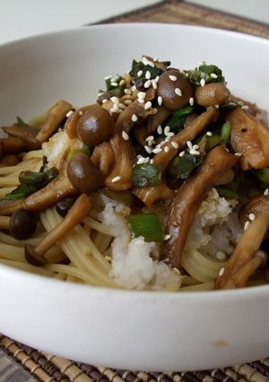 ♢キノコおろしの冷製パスタ♢-レシピのメイン写真