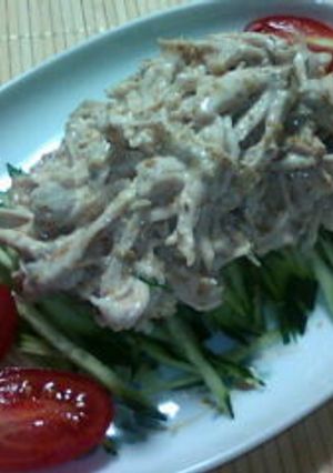 簡単！万能胡麻たれで☆鶏胸肉の和風棒棒鶏-レシピのメイン写真