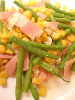 お弁当のおかず☆インゲンとコーンの炒め物-レシピのメイン写真