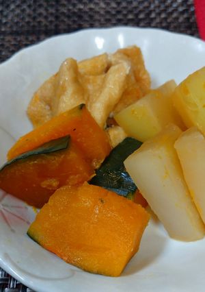 南瓜と大根と油揚げのこりゃー旨い煮物-レシピのメイン写真