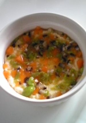 【離乳食】野菜あんかけ茶碗蒸し-レシピのメイン写真