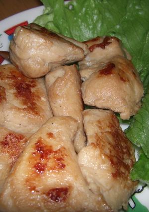 タレ漬けササミの蒸し焼き-レシピのメイン写真