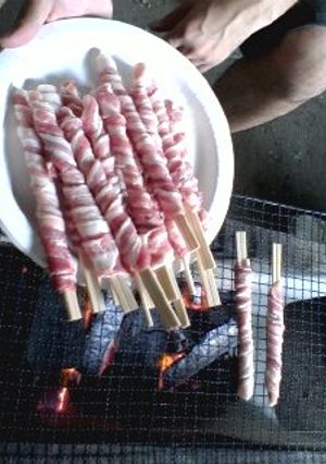 バーベキューBBQで大人気の豚肉巻き-レシピのメイン写真