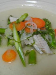 サワラと春野菜の白ワイン煮-レシピのメイン写真