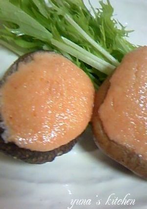 楽ﾁﾝ♪椎茸の明太マヨのせ香ばし焼き☆-レシピのメイン写真