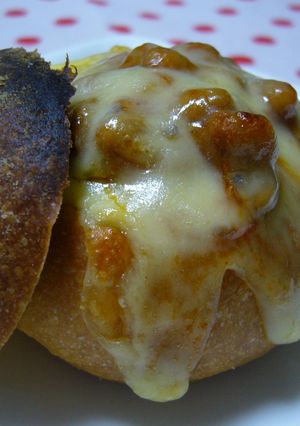 パンの器でかんたん納豆ピザ☆-レシピのメイン写真