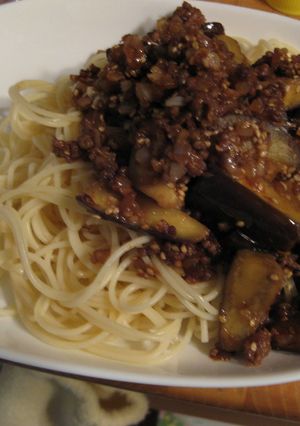 なすのミートパスタ-レシピのメイン写真