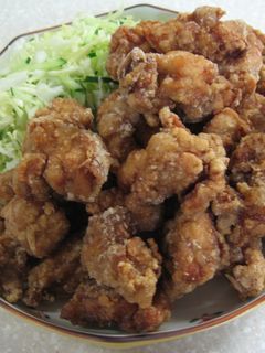 外はカリッ!中はジュ~シ~鶏のから揚げ♪-レシピのメイン写真