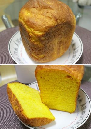 ♪HB♪ かぼちゃ食パン~離乳食にも~-レシピのメイン写真