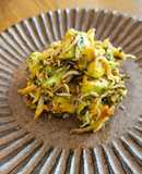 アボカドとしらすの「食べる麻辣醤」和え