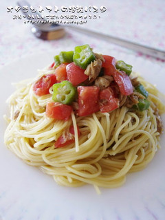 オクラとトマトの冷製夏野菜パスタ-レシピのメイン写真
