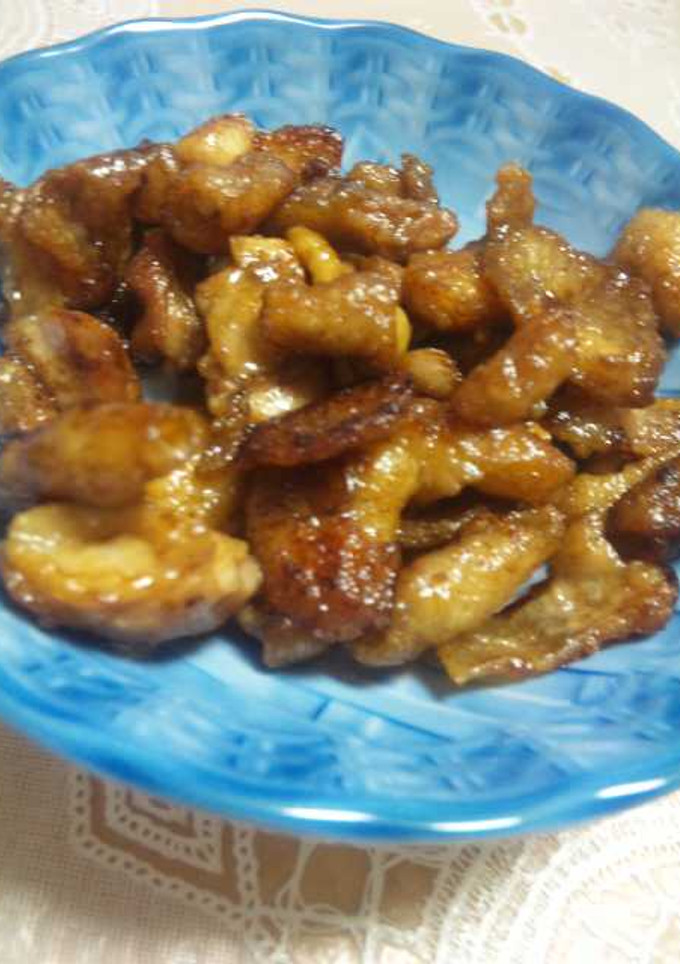 簡単おつまみ☆こんがり鶏皮☆-レシピのメイン写真