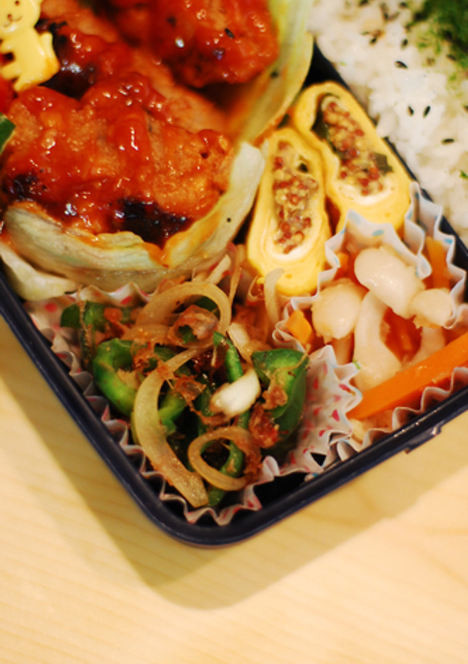 ピーマンと玉ねぎのおかか炒め-レシピのメイン写真