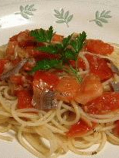 トマトとアンチョビのパスタ-レシピのメイン写真