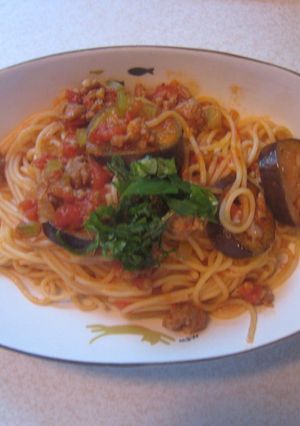 簡単、レストランの味トマトとなすのパスタ-レシピのメイン写真