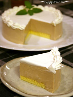 簡単★ミルクコーヒーのババロアケーキ!-レシピのメイン写真