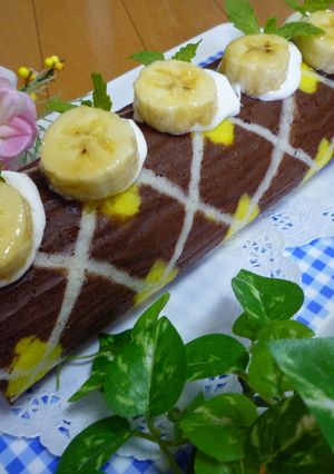 アーガイルチェックのロールケーキ☆-レシピのメイン写真