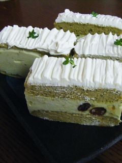 抹茶のババロアケーキ-レシピのメイン写真