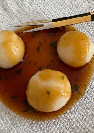 みたらし団子紫蘇と豆腐入りでお酒にも合う-レシピのメイン写真