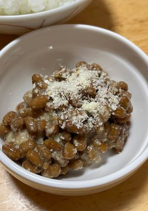 粉チーズ納豆-レシピのメイン写真