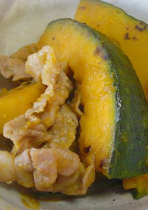 かぼちゃと豚のつやつやフライパン煮-レシピのメイン写真